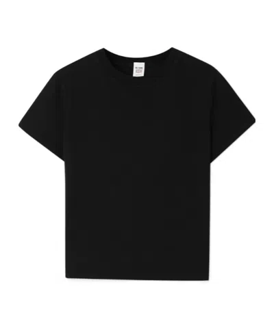 Re/done Recycled Cotton-jersey T-shirt In Black