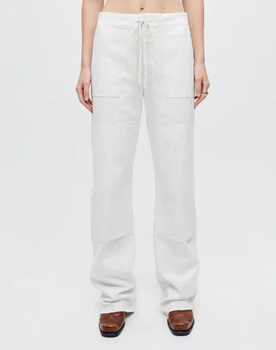 Re/done Beach Pant In Vintage White