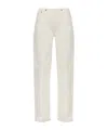 Re/done Belt Loop Jeans In White