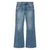 Re/done Blue Trousers In Blue