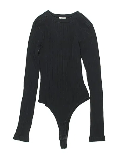 Pre-owned Re/done Bodysuit In Black