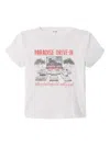 Re/done Boxy Drive-in Tee In Gold