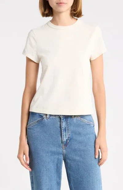 Re/done Boy Cotton Tee In Vintagewhite