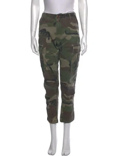 Pre-owned Re/done Camouflage Print Straight Leg Pants In Multi