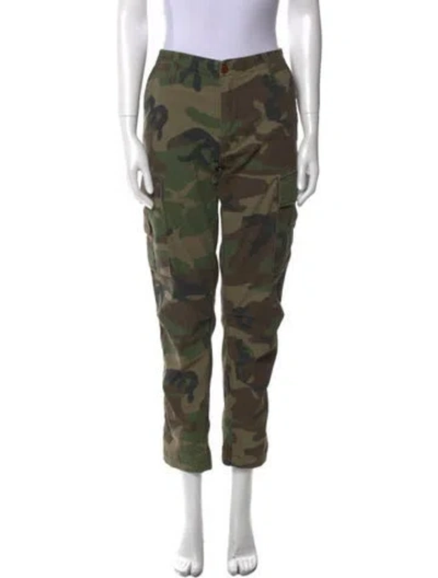 Pre-owned Re/done Camouflage Print Straight Leg Pants In Multi