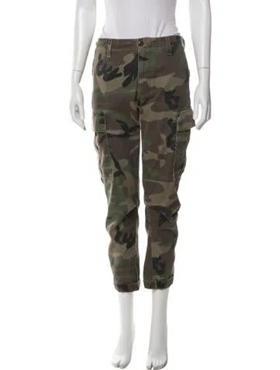 Pre-owned Re/done Camouflage Print Straight Leg Pants In Multi