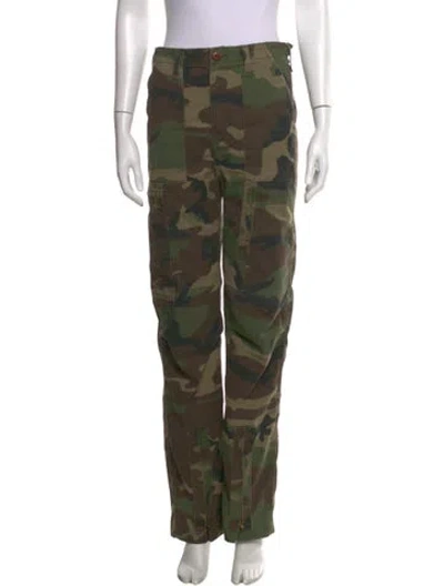 Pre-owned Re/done Camouflage Print Straight Leg Pants In Multi