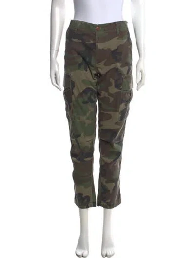 Pre-owned Re/done Camouflage Print Straight Leg Pants In Multi