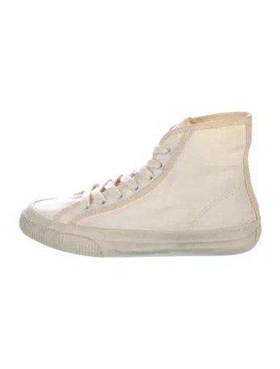 Pre-owned Re/done Canvas Sneakers In Neutral