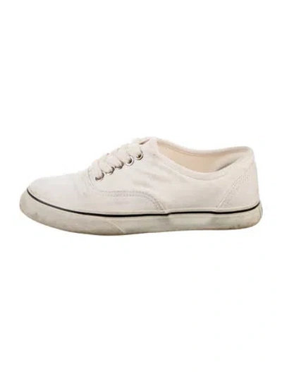 Pre-owned Re/done Canvas Sneakers In White
