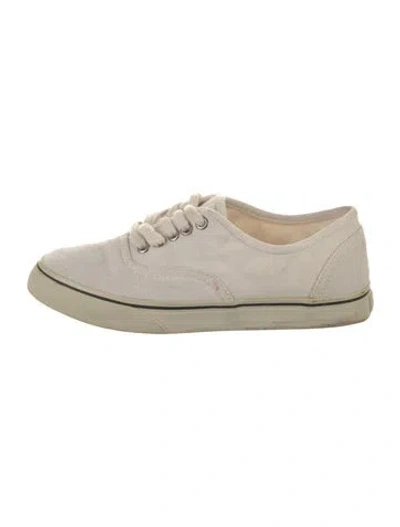 Pre-owned Re/done Canvas Sneakers In White