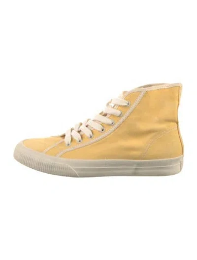 Pre-owned Re/done Canvas Sneakers In Yellow