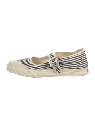 Pre-owned Re/done Canvas Striped Sneakers In Neutrals
