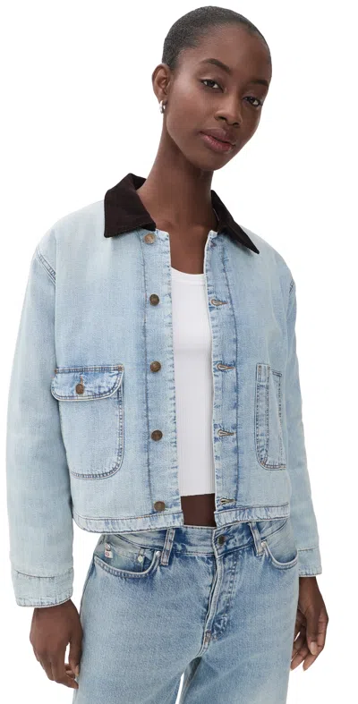 Re/done Canyon Denim Jacket Love Letter Blue
