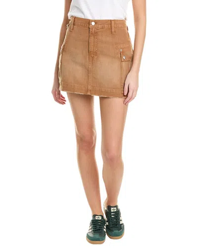 Re/done Cargo Skirt In Brown