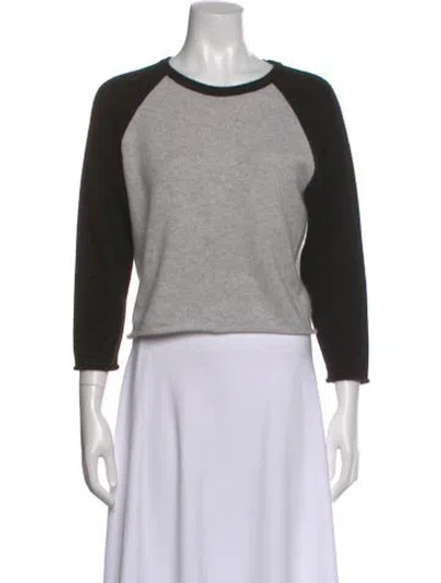 Pre-owned Re/done Cashmere Colorblock Pattern Sweater In Gray