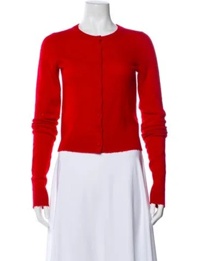 Pre-owned Re/done Cashmere Crew Neck Sweater In Red