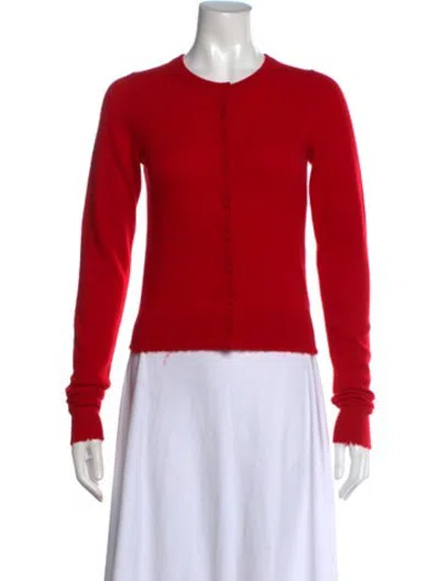 Pre-owned Re/done Cashmere Crew Neck Sweater In Red