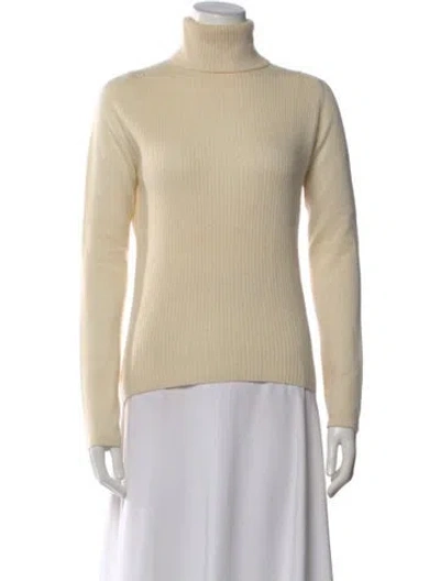 Pre-owned Re/done Cashmere Turtleneck Sweater In Neutral