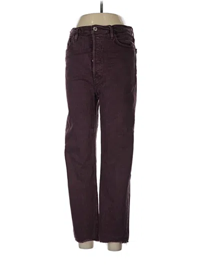 Pre-owned Re/done Casual Pants In Burgundy