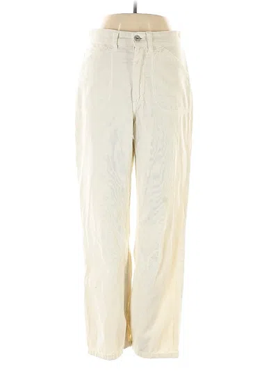 Pre-owned Re/done Casual Pants In Ivory