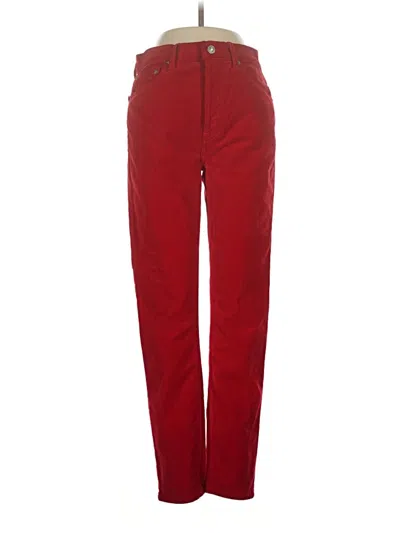 Pre-owned Re/done Casual Pants In Red