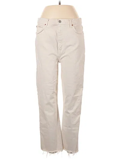 Pre-owned Re/done Casual Pants In White