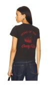 Re/done Cherry Pie Classic Tee In Black