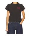 Re/done Cherry Pie Graphic Tee In Black