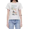 Re/done Classic Back To Reality Tee In Vintage White In White