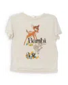 Re/done Bambi Graphic T-shirt In Neutral