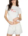 Re/done Classic Bare Minimum Graphic Tee In White