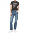 Re/done Classic Blondie Graphic Short Sleeve Top In Washed Black In Black