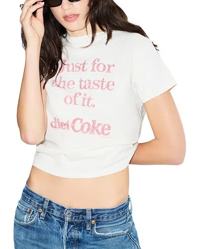 Re/done Classic Cotton Diet Coke Tee In White