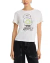 Re/done Classic Graphic Tee In White