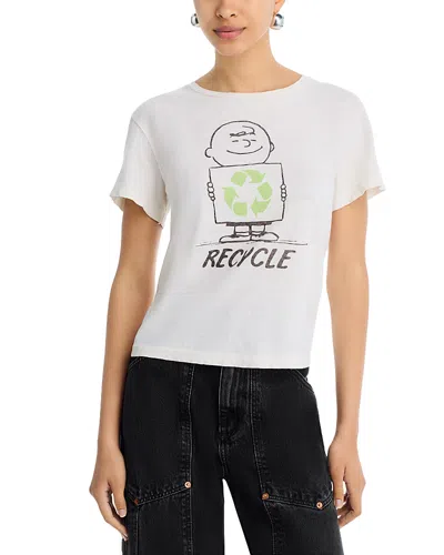Re/done Classic Graphic Tee In White