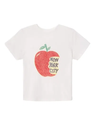 Re/done Classic "nyc" T-shirt In White