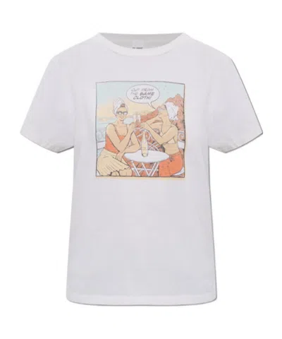 Re/done Classic Same Graphic-print T-shirt In White