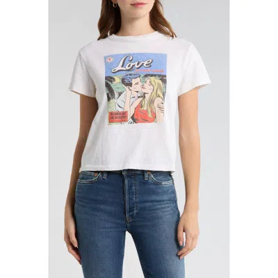 Re/done Classic Swipe Graphic T-shirt In Vintagewhite