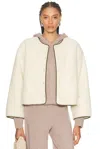 Re/done Cocoon Liner Jacket In White