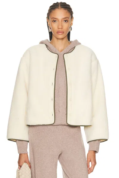 Re/done Cocoon Liner Jacket In White