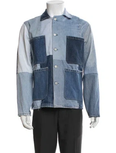 Pre-owned Re/done Colorblock Pattern In Blue
