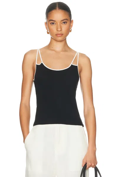 RE/DONE CONTRAST SPAGHETTI TANK TOP