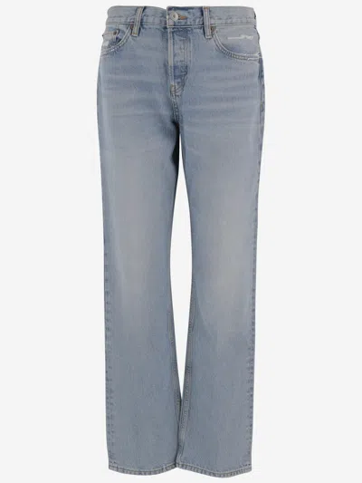 Re/done Cotton Jeans In Denim