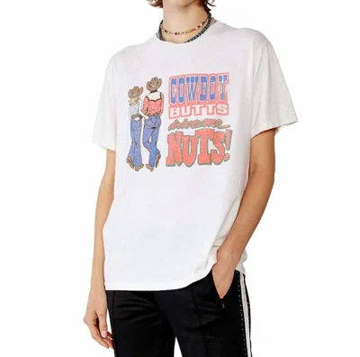 Re/done Cowboy Butts Boyfriend Tee In Vintage White