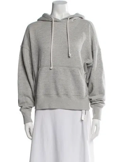 Pre-owned Re/done Crew Neck Long Sleeve Hoodie In Gray