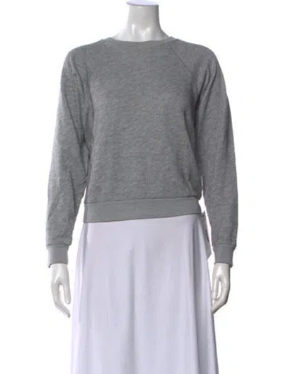 Pre-owned Re/done Crew Neck Long Sleeve Sweatshirt In Gray