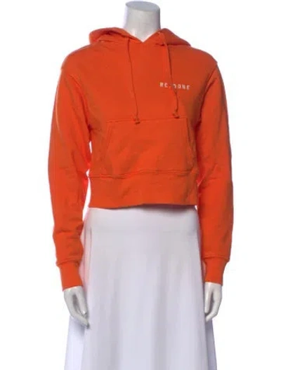 Pre-owned Re/done Crew Neck Long Sleeve Sweatshirt W/ Tags In Orange