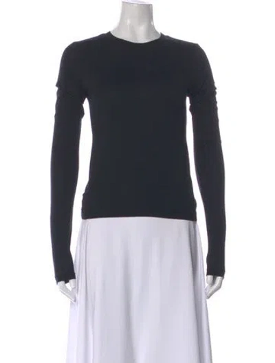 Pre-owned Re/done Crew Neck Long Sleeve Top In Gray