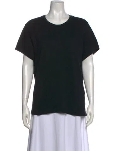 Pre-owned Re/done Crew Neck Short Sleeve T-shirt In Black